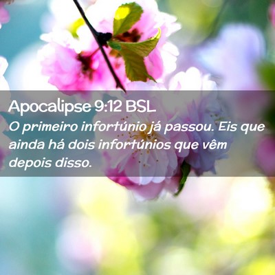 Picture 02 - Apocalipse 9:12 BSL - O primeiro infortúnio já passou. Eis que ainda - Bible Verse Picture
