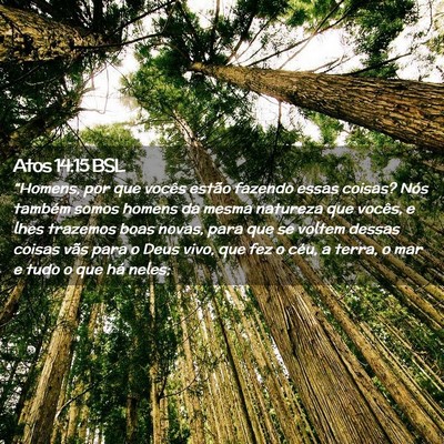 Picture 02 - Atos 14:15 BSL - “Homens, por que vocês estão fazendo essas - Bible Verse Picture