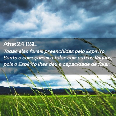 Picture 02 - Atos 2:4 BSL - Todas elas foram preenchidas pelo Espírito Santo - Bible Verse Picture