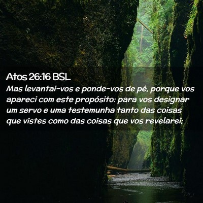 Picture 02 - Atos 26:16 BSL - Mas levantai-vos e ponde-vos de pé, porque vos - Bible Verse Picture