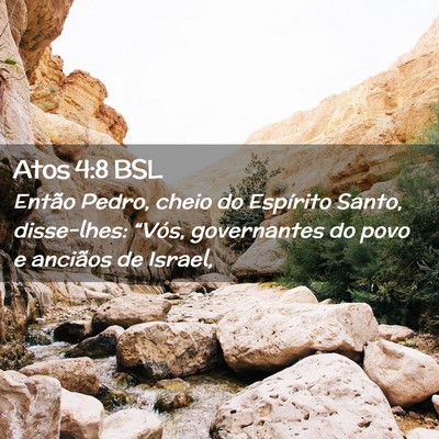 Picture 02 - Atos 4:8 BSL - Então Pedro, cheio do Espírito Santo, - Bible Verse Picture
