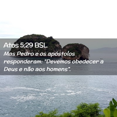 Picture 02 - Atos 5:29 BSL - Mas Pedro e os apóstolos responderam: “Devemos - Bible Verse Picture