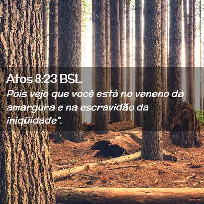 Picture 02 - Atos 8:23 BSL - Pois vejo que você está no veneno da amargura e - Bible Verse Picture