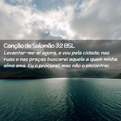 Picture 02 - Canção de Salomão 3:2 BSL - Levantar-me-ei agora, e vou pela cidade; nas ruas - Bible Verse Picture