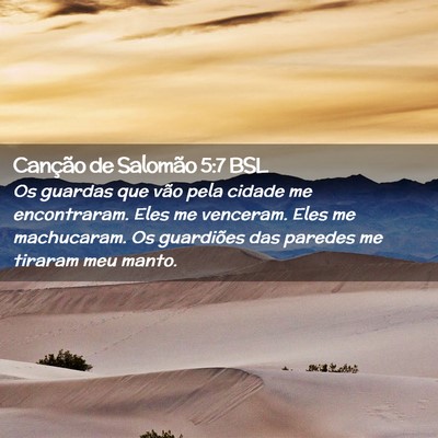 Picture 02 - Canção de Salomão 5:7 BSL - Os guardas que vão pela cidade me encontraram. - Bible Verse Picture