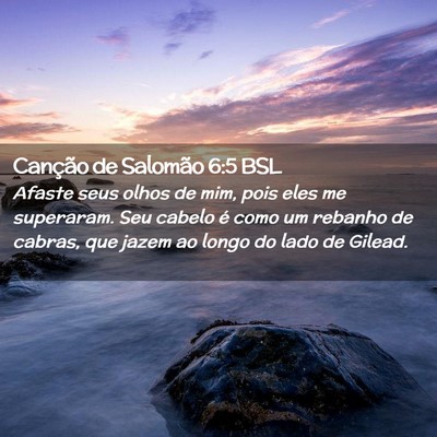 Picture 02 - Canção de Salomão 6:5 BSL - Afaste seus olhos de mim, pois eles me superaram. - Bible Verse Picture