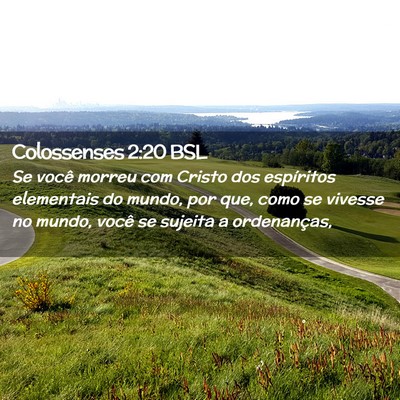 Picture 02 - Colossenses 2:20 BSL - Se você morreu com Cristo dos espíritos - Bible Verse Picture