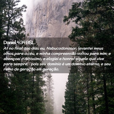 Picture 02 - Daniel 4:34 BSL - At no final dos dias eu, Nabucodonosor, levantei - Bible Verse Picture