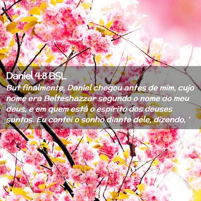Picture 02 - Daniel 4:8 BSL - But finalmente, Daniel chegou antes de mim, cujo - Bible Verse Picture