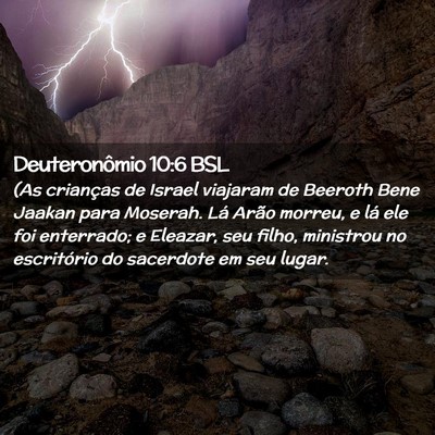 Picture 02 - Deuteronômio 10:6 BSL - (As crianças de Israel viajaram de Beeroth Bene - Bible Verse Picture