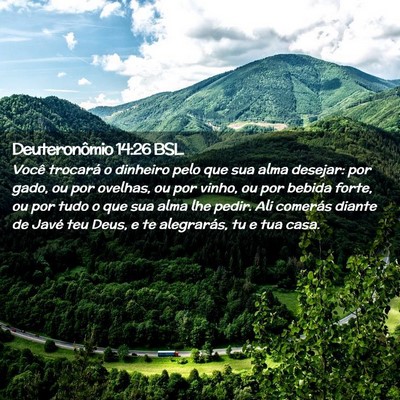 Picture 02 - Deuteronômio 14:26 BSL - Você trocará o dinheiro pelo que sua alma - Bible Verse Picture