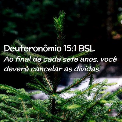 Picture 02 - Deuteronômio 15:1 BSL - Ao final de cada sete anos, você deverá - Bible Verse Picture
