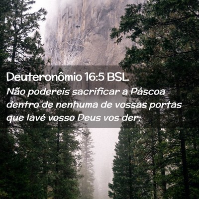 Picture 02 - Deuteronômio 16:5 BSL - Não podereis sacrificar a Páscoa dentro de - Bible Verse Picture
