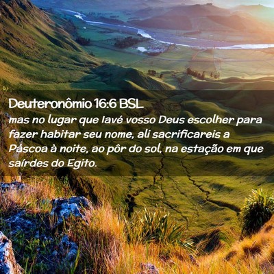 Picture 02 - Deuteronômio 16:6 BSL - mas no lugar que Iavé vosso Deus escolher para - Bible Verse Picture