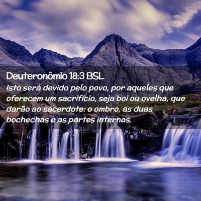 Picture 02 - Deuteronômio 18:3 BSL - Isto será devido pelo povo, por aqueles que - Bible Verse Picture