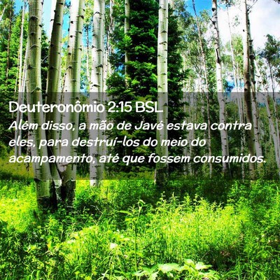Picture 02 - Deuteronômio 2:15 BSL - Além disso, a mão de Javé estava contra eles, - Bible Verse Picture