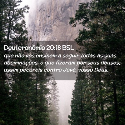 Picture 02 - Deuteronômio 20:18 BSL - que não vos ensinem a seguir todas as suas - Bible Verse Picture