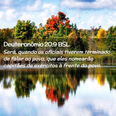 Picture 02 - Deuteronômio 20:9 BSL - Será, quando os oficiais tiverem terminado de - Bible Verse Picture