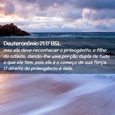 Picture 02 - Deuteronômio 21:17 BSL - mas ele deve reconhecer o primogênito, o filho - Bible Verse Picture
