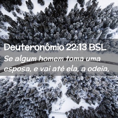 Picture 02 - Deuteronômio 22:13 BSL - Se algum homem toma uma esposa, e vai até ela, a - Bible Verse Picture