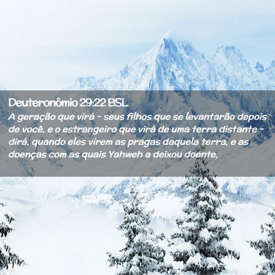 Picture 02 - Deuteronômio 29:22 BSL - A geração que virá - seus filhos que se - Bible Verse Picture