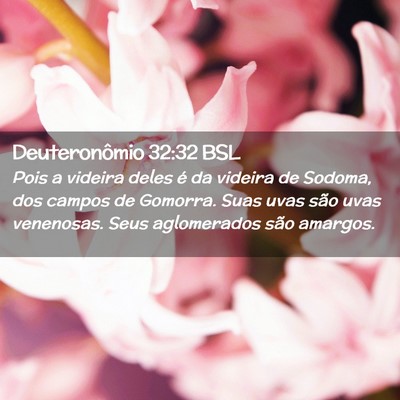 Picture 02 - Deuteronômio 32:32 BSL - Pois a videira deles é da videira de Sodoma, dos - Bible Verse Picture