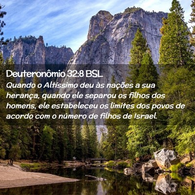 Picture 02 - Deuteronômio 32:8 BSL - Quando o Altíssimo deu às nações a sua - Bible Verse Picture