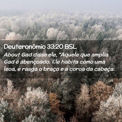 Picture 02 - Deuteronômio 33:20 BSL - About Gad disse ele, “Aquele que amplia Gad é - Bible Verse Picture