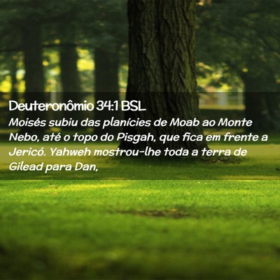 Picture 02 - Deuteronômio 34:1 BSL - Moisés subiu das planícies de Moab ao Monte - Bible Verse Picture