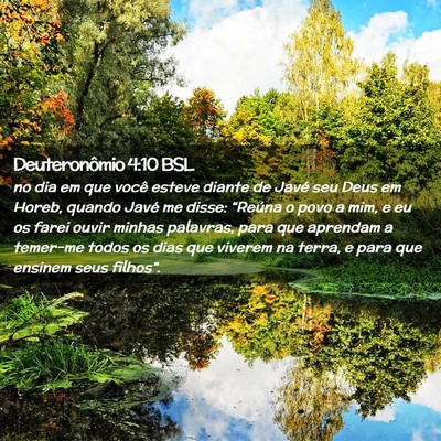 Picture 02 - Deuteronômio 4:10 BSL - no dia em que você esteve diante de Javé seu - Bible Verse Picture