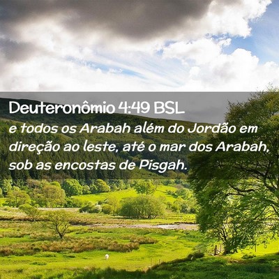 Picture 02 - Deuteronômio 4:49 BSL - e todos os Arabah além do Jordão em direção - Bible Verse Picture