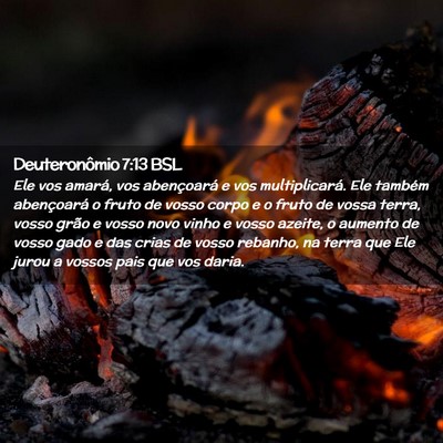 Picture 02 - Deuteronômio 7:13 BSL - Ele vos amará, vos abençoará e vos - Bible Verse Picture