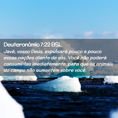 Picture 02 - Deuteronômio 7:22 BSL - Javé, vosso Deus, expulsará pouco a pouco essas - Bible Verse Picture