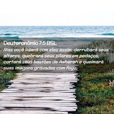 Picture 02 - Deuteronômio 7:5 BSL - Mas você lidará com eles assim: derrubará seus - Bible Verse Picture