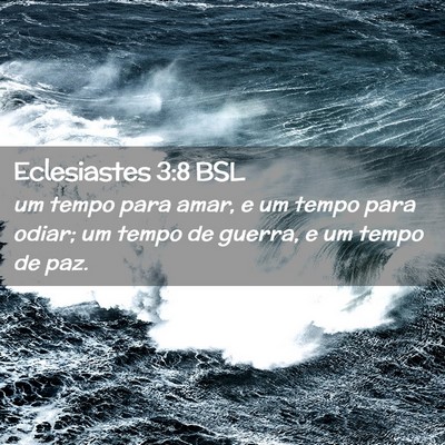 Picture 02 - Eclesiastes 3:8 BSL - um tempo para amar, e um tempo para odiar; um - Bible Verse Picture