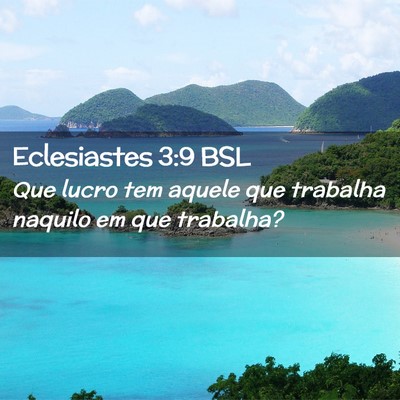 Picture 02 - Eclesiastes 3:9 BSL - Que lucro tem aquele que trabalha naquilo em que - Bible Verse Picture