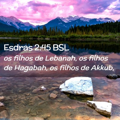Picture 02 - Esdras 2:45 BSL - os filhos de Lebanah, os filhos de Hagabah, os - Bible Verse Picture