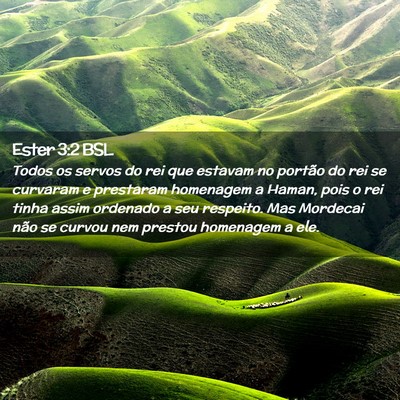 Picture 02 - Ester 3:2 BSL - Todos os servos do rei que estavam no portão do - Bible Verse Picture