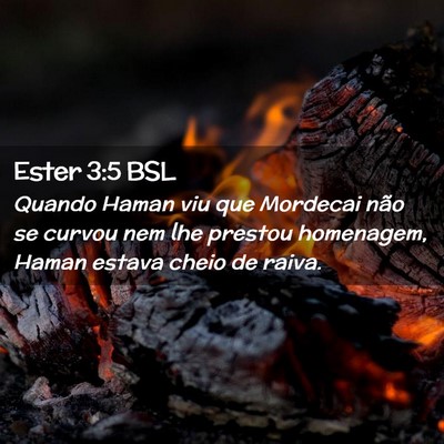 Picture 02 - Ester 3:5 BSL - Quando Haman viu que Mordecai não se curvou nem - Bible Verse Picture