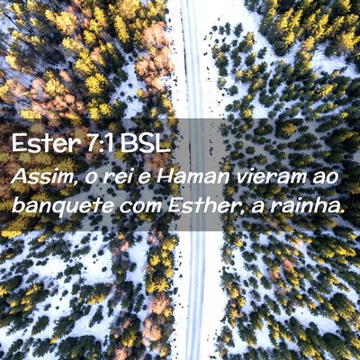 Picture 02 - Ester 7:1 BSL - Assim, o rei e Haman vieram ao banquete com - Bible Verse Picture