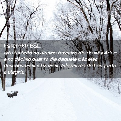 Picture 02 - Ester 9:17 BSL - Isto foi feito no décimo terceiro dia do mês - Bible Verse Picture
