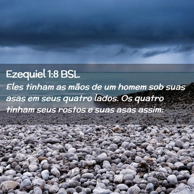 Picture 02 - Ezequiel 1:8 BSL - Eles tinham as mãos de um homem sob suas asas em - Bible Verse Picture