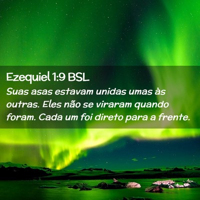Picture 02 - Ezequiel 1:9 BSL - Suas asas estavam unidas umas às outras. Eles - Bible Verse Picture