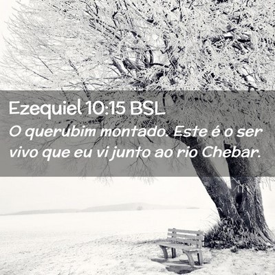 Picture 02 - Ezequiel 10:15 BSL - O querubim montado. Este é o ser vivo que eu vi - Bible Verse Picture