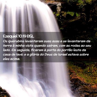 Picture 02 - Ezequiel 10:19 BSL - Os querubins levantaram suas asas e se levantaram - Bible Verse Picture