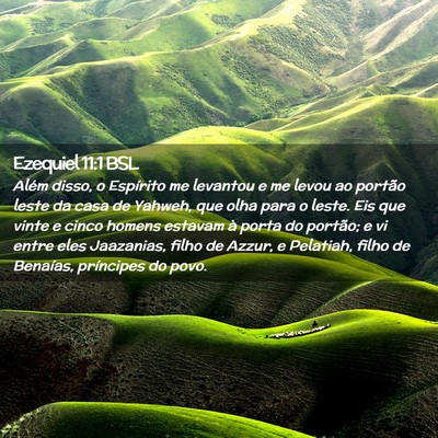 Picture 02 - Ezequiel 11:1 BSL - Além disso, o Espírito me levantou e me levou - Bible Verse Picture