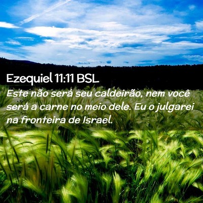 Picture 02 - Ezequiel 11:11 BSL - Este não será seu caldeirão, nem você será a - Bible Verse Picture