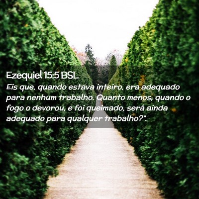 Picture 02 - Ezequiel 15:5 BSL - Eis que, quando estava inteiro, era adequado para - Bible Verse Picture