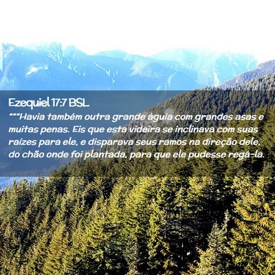 Picture 02 - Ezequiel 17:7 BSL - “““Havia também outra grande águia com - Bible Verse Picture