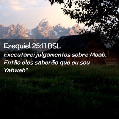 Picture 02 - Ezequiel 25:11 BSL - Executarei julgamentos sobre Moab. Então eles - Bible Verse Picture
